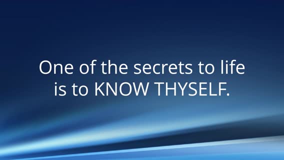 Know Thyself