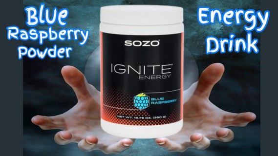 SOZO Ignite Blue Raspberry Powder Energy Drink